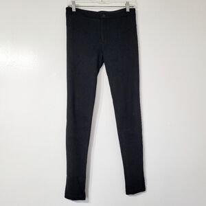 Vince Micro Ribbed Black Ponte Slim Skinny Pants Size 6